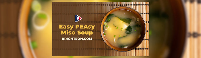 Easy PEAsy Miso Soup