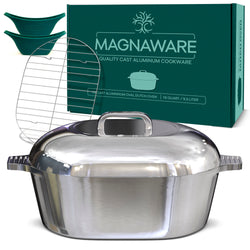 Oval Dutch Oven with Lid - 10 Quart (15 Inch)