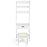 3-in-1 Modern Shelf Vanity Set with Flip Top Mirror and 6 Makeup Organizers