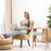 2 Pieces Bamboo Nightstand Sofa Table with Storage Shelf