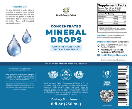 Concentrated Mineral Drops 8 fl oz (236ml)