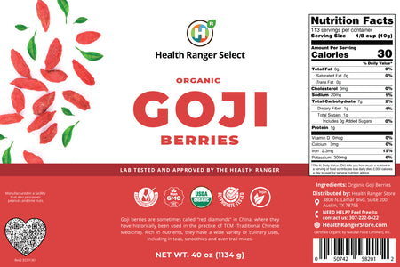 Organic Goji Berries (40oz, #10 can) (2-Pack)