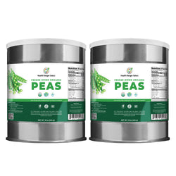 Freeze Dried Organic Peas (16oz, #10 can) 454g (2-Pack)