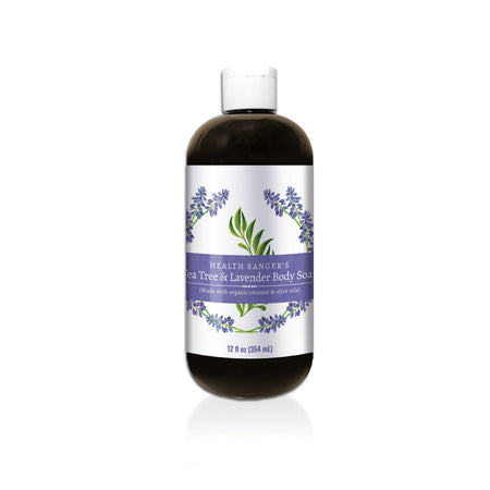 Health Ranger's Tea Tree and Lavender Body Soap 12oz