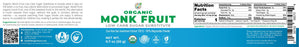 Organic Monk Fruit Extract Powder - Low Carb Sugar Substitute 0.7oz (20g)