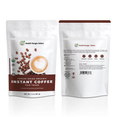 Fair Trade Organic Freeze-Dried Instant Coffee 3oz (87g)