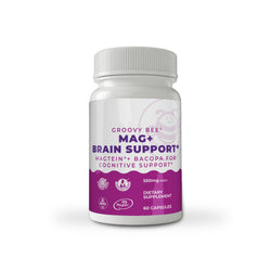 Mag+ Brain Boost Nootropic (Magtein + Bacopa for Cognitive Performance) 60 Capsules (550mg Each)