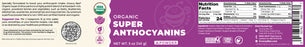 Organic Super Anthocyanins 5 oz (141g)