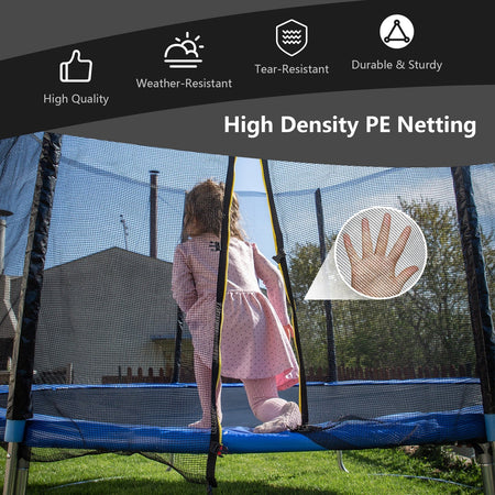 8 Feet Trampoline Safety Replacement Protection Enclosure Net