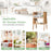 2 Pieces Bamboo Nightstand Sofa Table with Storage Shelf