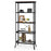 Industrial 5-Layer Bookshelf with Out-Stretched Legs-Rustic Brown