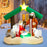 6.7 Feet Christmas Inflatable Nativity Scene with LED Lights
