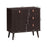 3-drawer Sideboard Storage Display Cabinet-Brown