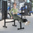 Adjustable Weight Bench and Barbell Rack Set with Weight Plate Post