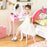 Pretend Kids Vanity Set with 360° Rotatable Mirror and Play Accessories