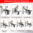 Adjustable Weight Bench and Barbell Rack Set with Weight Plate Post