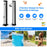 7.2 Feet Solar-Heated Outdoor Shower with Free-Rotating Shower Head