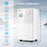 32 Pints 2000 Sq. Ft Dehumidifier for Home and Basements with 3-Color Digital Display-White