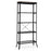 Industrial 5-Layer Bookshelf with Out-Stretched Legs-Rustic Brown