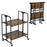 Folding Rolling Cart with Metal Frame-2-Tier