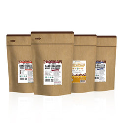 100% Organic Hand-Roasted Whole Bean Coffee Variety B (4-Pack)
