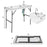 Folding Cleaning Sink Faucet Cutting Camping Table with Sprayer
