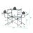 Foldable Outdoor BBQ Table Grilling Stand