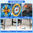 10-in-1 Combo Game Table Set with Table Tennis Basketball Soccer-Blue