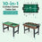 10-in-1 Combo Game Table Set 50inch Multi-Game Table with Foosball-Brown