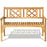 Patio Foldable Bench with Curved Backrest and Armrest