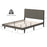 Queen Size Upholstered Bed Frame with Tufted Headboard