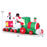 11.5 FT Christmas Inflatables Train Blow Up Santa Claus Driving Train