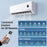 12000 BTU 18.1 SEER2 208/230V Mini Split Air Conditioner Works with Alexa