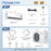12000 BTU 18.1 SEER2 208/230V Mini Split Air Conditioner Works with Alexa
