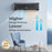 GreyVolt Series Energy Star Certified 12000 BTU 21 SEER2 208-230V Mini Split Air Conditioner and Heater Gray