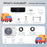 12000 BTU 22 SEER2 208-230V Wifi Enabled Mini Split Air Conditioner and Heater Black
