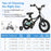 12 Inch Kids Bike Adjustable for 3-4 Years Old with Low-Step Frame