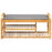 3-Tier Bamboo Shoe Rack Bench with Cushion-Natural