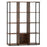 12-Cube Bookcase with 2 Anti-tipping Kits for Living Room-Rustic Brown