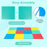12 Pieces Puzzle Interlocking Flooring Mat with Anti-slip and Waterproof Surface