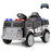 12V Battery Powered Electric Vehicle with 3 Speeds and Megaphone-Black