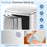 13.2 Gal Stainless Steel Trash Can with Lock Device-Sliver