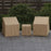 Patio Furniture Covers Waterproof Outdoor Conversation Covers for 3 Pieces Bistro Set-Beige