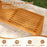 36 Inch Patio Bench All-Slat Acacia Wood Loveseat