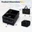 13 Gallon Car Trunk Organizer with Removable Divider and 6 Pockets-Black