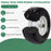 13 x 6.50-6 Flat Free Tires and Wheels 2 Pack Solid Rubber Tires-White