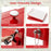 Red Portable Outdoor Patio Cooler Cart