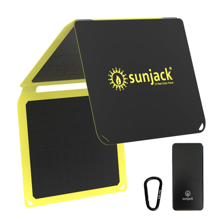 SunJack 15 Watt ETFE Foldable Portable Solar Panel Charger