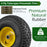 15 x 6.00-6 Tube-type Tires & Wheels 2 Pack 4 PR Tires-Yellow