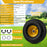 15 x 6.00-6 Tubeless Tires and Wheels 2 Pack 4 PR Tires-Yellow